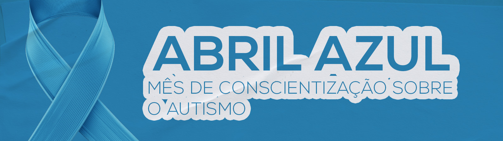 banner alusivo ao abril azul mês de conscientização sobre o autismo